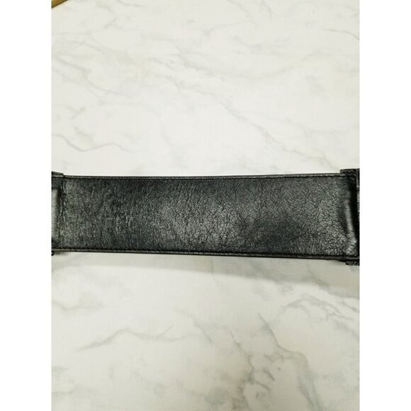 Hobo International  Black Leather Belt ruffles size‎ Medium - Picture 6 of 16